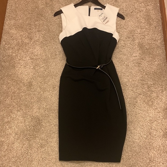 Tommy Hilfiger Dresses & Skirts - Tommy Hilfiger, White & Black sleeveless midi dress, US 8